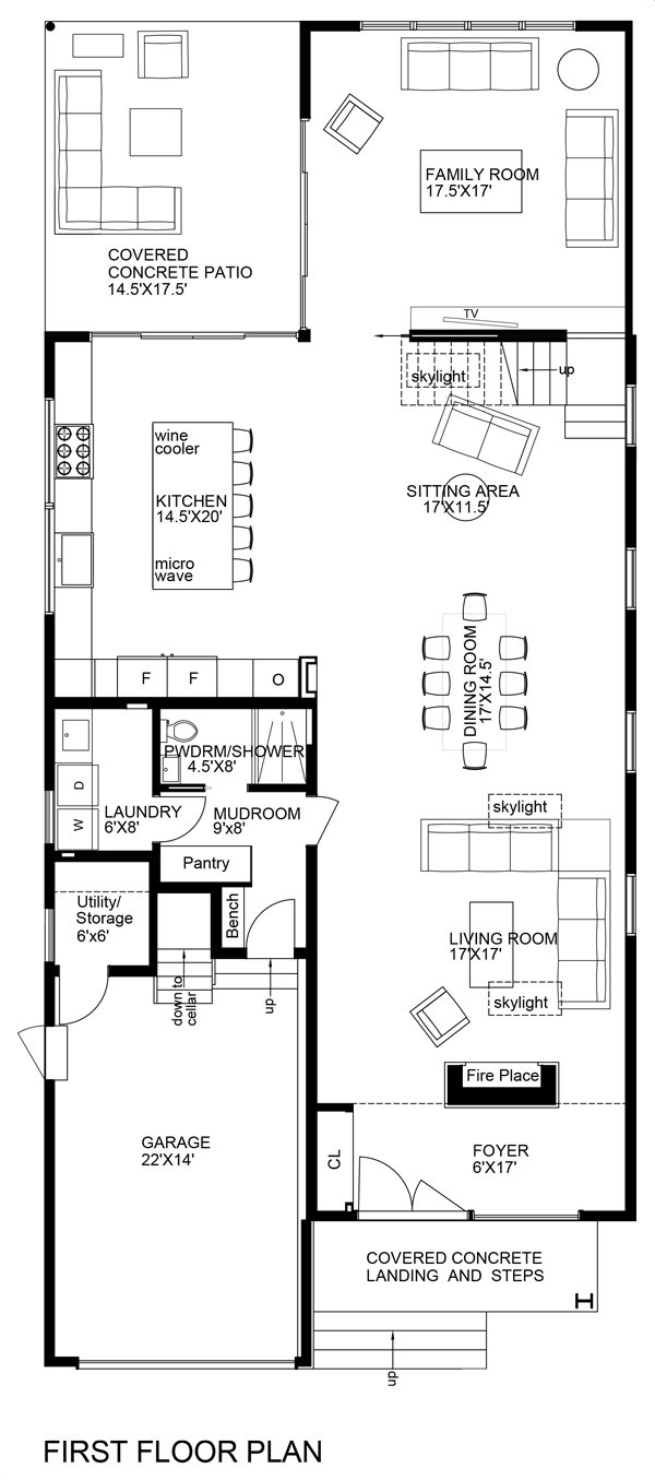 Rushmore Avenue - First Floor Plan