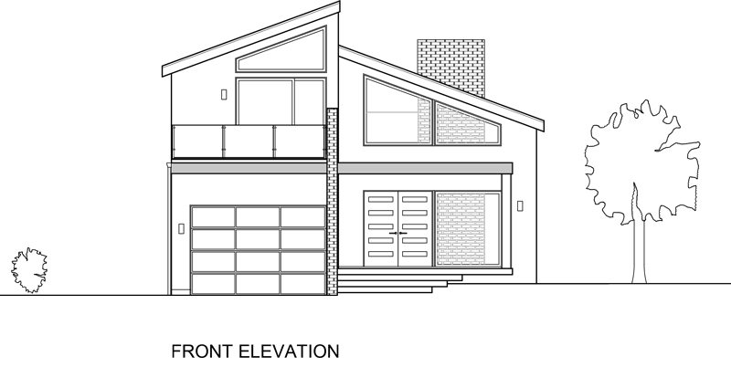 Rushmore Avenue - Front Elevation